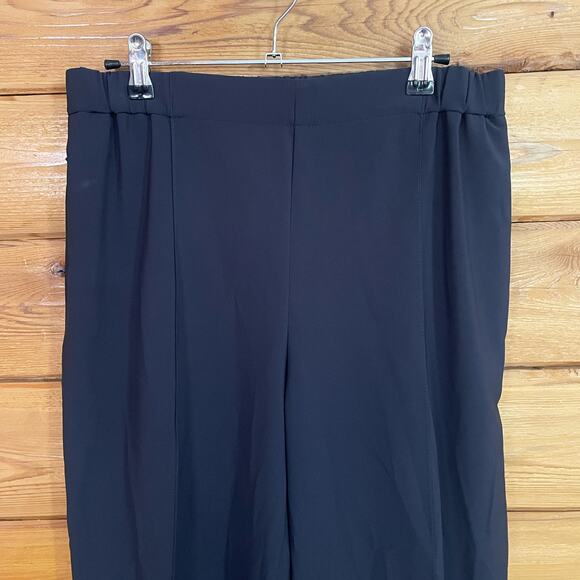M.M Lafleur Navy Blue Elastic Waist Trouser Pants Wool Blend Size 6 - Picture 3 of 7